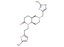 (4aS*,8aR*)-1-[2-(5-methyl-2-furyl)ethyl]-6-[(2-methyl-1H-imidazol-4-yl)methyl]octahydro-1,6-naphthyridin-2(1H)-one