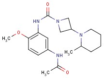 N-[5-(acetylamino)-2-methoxyphenyl]-3-(2-methylpiperidin-1-yl)azetidine-1-carboxamide