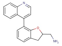1-(7-quinolin-4-yl-2,3-dihydro-1-benzofuran-2-yl)methanamine