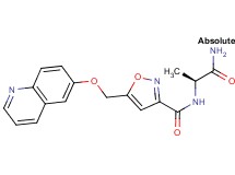 N-[(1S)-2-amino-1-methyl-2-oxoethyl]-5-[(quinolin-6-yloxy)methyl]isoxazole-3-carboxamide