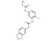 N-{3-[(1,3-benzodioxol-5-ylacetyl)amino]-4-chlorophenyl}propanamide