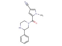 1-methyl-5-[(3-phenylpiperazin-1-yl)carbonyl]-1H-pyrrole-3-carbonitrile