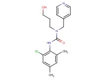 N'-(2-chloro-4,6-dimethylphenyl)-N-(3-hydroxypropyl)-N-(pyridin-4-ylmethyl)urea