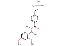 N-[1-(2,4-dimethoxyphenyl)ethyl]-4-(3-hydroxy-3-methylbutyl)-N-methylbenzamide