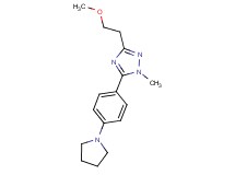 3-(2-methoxyethyl)-1-methyl-5-(4-pyrrolidin-1-ylphenyl)-1H-1,2,4-triazole