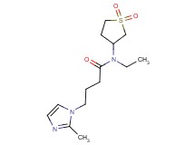 N-(1,1-dioxidotetrahydro-3-thienyl)-N-ethyl-4-(2-methyl-1H-imidazol-1-yl)butanamide