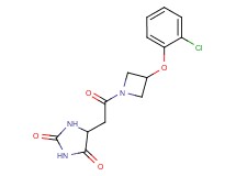 5-{2-[3-(2-chlorophenoxy)-1-azetidinyl]-2-oxoethyl}-2,4-imidazolidinedione