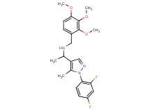 1-[1-(2,4-difluorophenyl)-5-methyl-1H-pyrazol-4-yl]-N-(2,3,4-trimethoxybenzyl)ethanamine