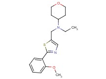 N-ethyl-N-{[2-(2-methoxyphenyl)-1,3-thiazol-5-yl]methyl}tetrahydro-2H-pyran-4-amine