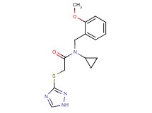 N-cyclopropyl-N-(2-methoxybenzyl)-2-(1H-1,2,4-triazol-3-ylthio)acetamide