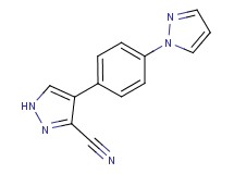 4-[4-(1H-pyrazol-1-yl)phenyl]-1H-pyrazole-3-carbonitrile