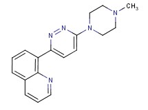 8-[6-(4-methylpiperazin-1-yl)pyridazin-3-yl]quinoline