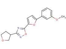 5-[5-(3-methoxyphenyl)-2-furyl]-3-(tetrahydrofuran-3-yl)-1,2,4-oxadiazole
