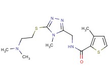 N-[(5-{[2-(dimethylamino)ethyl]thio}-4-methyl-4H-1,2,4-triazol-3-yl)methyl]-3-methyl-2-thiophenecarboxamide