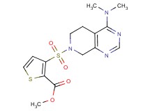 methyl 3-{[4-(dimethylamino)-5,8-dihydropyrido[3,4-d]pyrimidin-7(6H)-yl]sulfonyl}thiophene-2-carboxylate