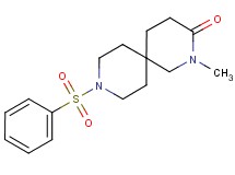 2-methyl-9-(phenylsulfonyl)-2,9-diazaspiro[5.5]undecan-3-one