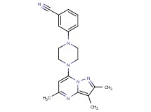 3-[4-(2,3,5-trimethylpyrazolo[1,5-a]pyrimidin-7-yl)piperazin-1-yl]benzonitrile