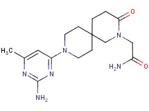 2-[9-(2-amino-6-methylpyrimidin-4-yl)-3-oxo-2,9-diazaspiro[5.5]undec-2-yl]acetamide