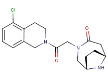 (1S*,6R*)-3-[2-(5-chloro-3,4-dihydroisoquinolin-2(1H)-yl)-2-oxoethyl]-3,9-diazabicyclo[4.2.1]nonan-4-one