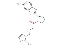 6-methyl-2-{1-[4-(2-methyl-1H-imidazol-1-yl)butanoyl]-2-pyrrolidinyl}-1H-benzimidazole