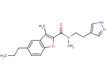 N,3-dimethyl-5-propyl-N-[2-(1H-pyrazol-4-yl)ethyl]-1-benzofuran-2-carboxamide
