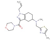 1-allyl-N-methyl-N-[(4-methyl-1,3-thiazol-2-yl)methyl]-3-(4-morpholinylcarbonyl)-4,5,6,7-tetrahydro-1H-indazol-5-amine