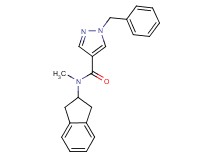 1-benzyl-N-(2,3-dihydro-1H-inden-2-yl)-N-methyl-1H-pyrazole-4-carboxamide