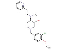 (3R*,4R*)-1-(3-chloro-4-ethoxybenzyl)-4-{methyl[2-(2-pyridinyl)ethyl]amino}-3-piperidinol