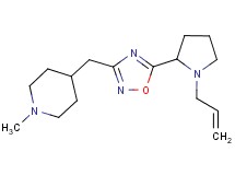 4-{[5-(1-allylpyrrolidin-2-yl)-1,2,4-oxadiazol-3-yl]methyl}-1-methylpiperidine