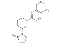 1-[1-(4-ethyl-5-methylpyrimidin-2-yl)piperidin-3-yl]pyrrolidin-2-one