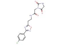 N-{2-[3-(4-chlorophenyl)-1,2,4-oxadiazol-5-yl]ethyl}-2-(2,5-dioxo-1-imidazolidinyl)acetamide