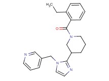 3-({2-[1-(2-ethylbenzoyl)-3-piperidinyl]-1H-imidazol-1-yl}methyl)pyridine