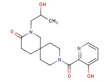2-(2-hydroxypropyl)-9-[(3-hydroxy-2-pyridinyl)carbonyl]-2,9-diazaspiro[5.5]undecan-3-one