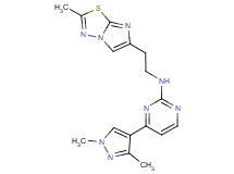 4-(1,3-dimethyl-1H-pyrazol-4-yl)-N-[2-(2-methylimidazo[2,1-b][1,3,4]thiadiazol-6-yl)ethyl]pyrimidin-2-amine