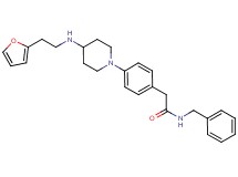 N-benzyl-2-[4-(4-{[2-(2-furyl)ethyl]amino}-1-piperidinyl)phenyl]acetamide