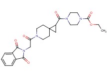 ethyl 4-({6-[(1,3-dioxo-1,3-dihydro-2H-isoindol-2-yl)acetyl]-6-azaspiro[2.5]oct-1-yl}carbonyl)-1-piperazinecarboxylate