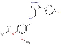 1-[3-(4-fluorophenyl)-1H-pyrazol-4-yl]-N-(4-isopropoxy-3-methoxybenzyl)methanamine
