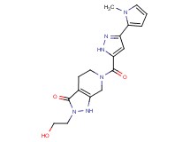 2-(2-hydroxyethyl)-6-{[3-(1-methyl-1H-pyrrol-2-yl)-1H-pyrazol-5-yl]carbonyl}-1,2,4,5,6,7-hexahydro-3H-pyrazolo[3,4-c]pyridin-3-one
