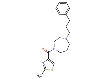 1-[(2-methyl-1,3-thiazol-4-yl)carbonyl]-4-(3-phenylpropyl)-1,4-diazepane
