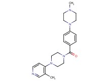 1-methyl-4-(4-{[4-(3-methylpyridin-4-yl)piperazin-1-yl]carbonyl}phenyl)piperazine