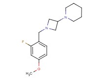 1-[1-(2-fluoro-4-methoxybenzyl)azetidin-3-yl]piperidine
