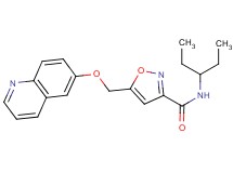 N-(1-ethylpropyl)-5-[(quinolin-6-yloxy)methyl]isoxazole-3-carboxamide