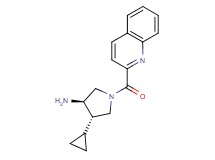 (3R*,4S*)-4-cyclopropyl-1-(quinolin-2-ylcarbonyl)pyrrolidin-3-amine