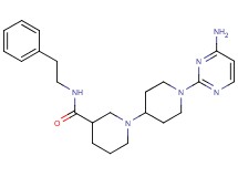 1'-(4-aminopyrimidin-2-yl)-N-(2-phenylethyl)-1,4'-bipiperidine-3-carboxamide