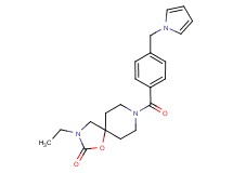 3-ethyl-8-[4-(1H-pyrrol-1-ylmethyl)benzoyl]-1-oxa-3,8-diazaspiro[4.5]decan-2-one