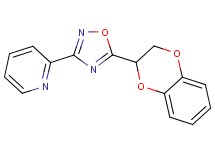 2-[5-(2,3-dihydro-1,4-benzodioxin-2-yl)-1,2,4-oxadiazol-3-yl]pyridine