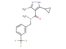 5-cyclopropyl-N,3-dimethyl-N-[3-(trifluoromethyl)benzyl]-1H-pyrazole-4-carboxamide