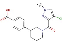 4-{1-[(4-chloro-1-methyl-1H-pyrazol-3-yl)carbonyl]piperidin-3-yl}benzoic acid