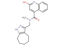 N-(1,4,5,6,7,8-hexahydrocyclohepta[c]pyrazol-3-ylmethyl)-2-hydroxy-N-methyl-4-quinolinecarboxamide