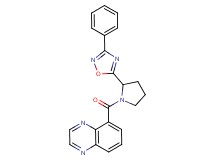 5-{[2-(3-phenyl-1,2,4-oxadiazol-5-yl)-1-pyrrolidinyl]carbonyl}quinoxaline